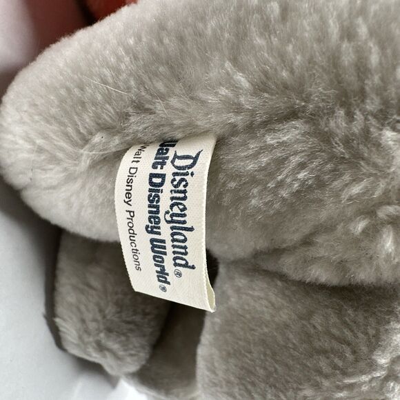 Vintage Disneyland Walt Disney World Pink Ear Dumbo Circus Elephant Plush Toy 8" - Picture 6 of 10